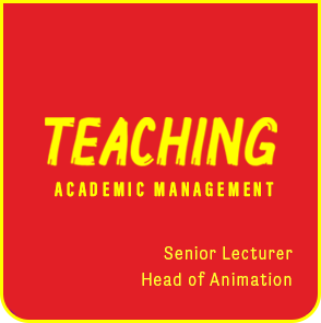 Teaching and Academic Management home page portfolio menu tile in yellow.